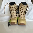 Forum Aura Womens Snowboard Boots Tan Brown Polka Dot Size 6 Us 36 5 Eur
