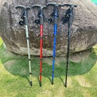 Aluminum Alloy Trekking Pole Anti Shock Adjustable Hiking Walking Stick 1pc
