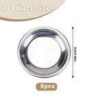 8 Pcs Hermit Crab Water Bowl  Tiny Stainless Steel Hermit Crab Water Dishes
