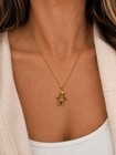 Vintage Avon Teddy Bear Pendant Necklace Gold Tone Heart Crystal Nos 30    Chain
