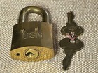 Usn Brass Corbin Padlock W two Keys Nautical Us Navy Cabinet Magazine Locker