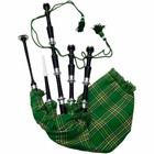 Brand New Scottish Great Highland Bagpipe Black Finish And  Silver Mounts