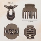   4pcs Small Hair Claw Clips For Women Double Row Teeth Medium Hairpins Fashion 