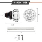 Glass Door Knobs Interior - Vintage Crystal Glass Knobs With Antique Mortise    