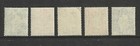 Gb Sg462wi 466wi 1937 Kgvi Definitives  Inverted Wmk  Set Of 5  Mint Umm  C   180