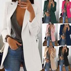 Women s Tops Suit Blazer Suit Jacket Ladies Formal Slim Coat Cardigan Outwear