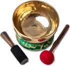 Large Tibetan Singing Bowl Set - Nepal Healing Grade For Sound Bath Chakra 20 Cm