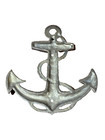 Vintage Large Cast Brass Nautical Anchor Wall Mount Sailboat Sailor Boat Rope
