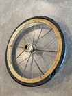 Vintage Baby Buggy Stroller Wheels Wire Spokes White Wall - 6 3 4   set Of 4