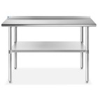 Open Box - Stainless Steel Commercial Prep Table With Backsplash - 30  X 72 