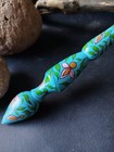 Colorful Support Spindle   11  Beech Wood   Hand-painted Yarn Spinning Tool