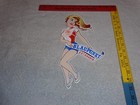 Vintage Blaupunkt Auto Car Radio Woman 11 3 4  Porcelain Metal Gasoline Oil Sign
