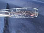 Duchin Weighted Sterling Silver Bud Vase Etched Crystal 9 3 4 Inches Free Shipng