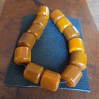 Antique Bakelite Beads Marbled 55 Grams 