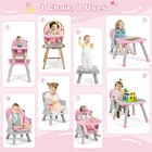 8 In 1 Baby High Chair  Convertible Highchair For Babies And Toddlers table A   