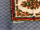 Vintage Latch Hook Rug Tapestry Wall Art Mid Century Modern Shag Decor Soft Mcm