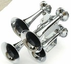 Train Horn 155 Decibels 4 Trumpet Chrome Peterbilt Kenworth Freightliner