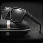 Men s Polarized Sunglasses Driving Square Frame Outdoor Dark Black Lens Lentes