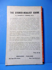 The Stereo Realist Guide Camera Manual By Kenneth Tydings Copyright 1953 Book