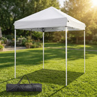 5x5 Ft Pop-up Canopy Tent Instant Gazebo Waterproof For Parties   Patios  white 