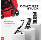 Gb Pockit  Lightweight Folding All Terrain Infant Stroller - Black