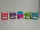 Lot 5 Shopkins Shopping Carts Pink Blue Green Purple Sweet Spot Toys