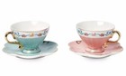 Disney Ann Shen Marie Aristocats Floral Teacup   Saucer Set Marie Toulouse New