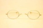 Antique Eyeglass Frames 19th Century Straight Temples Gold Vintage 1880s   Case