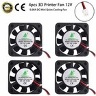 3d Printer Fan 12v 0 08a Dc Mini Quiet Cooling Fan 4x set 40x40mm W  28cm Cable