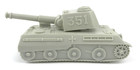 Vtg Marx Desert Fox Play Set Toy Replacement Light Gray 351 German Tank