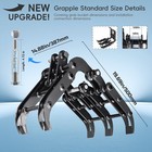 Mini Excavator Grapple Attachment Wood Log Scrap Grabber Digger