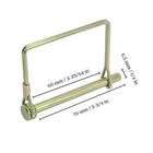 Pack Of 10 Trailer Pins     2-3 4  X 1 4   l X W      Featuring 10 Square Pins