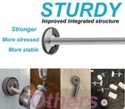4 Pack 8mm Baby Gate Threaded Spindle Rod  Hardware Parts Kit For Pet   Dog Pres