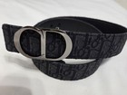 Authentic Mens Reversible Dior Belt Black Monogram Size 32 34 95cm 