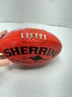 Sherrin Kangaroo Brand Synthetic Afl Football In Red All Team Logos  Usa Seller