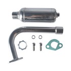 Exhaust Pipe With Muffler For Predator 196cc 212cc Gx160 Gx200 Mini Bike Go Kart