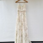 Bhldn Jenny Yoo Size 4  Inesse Neutral Garden Watercolor Floral Wedding Dress
