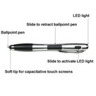 3-in-1 Touch Screen Stylus   Ballpoint Pen W  Led Flashlight For Phone Tablet