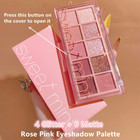 10 Colors Eyeshadow Palette matte glitter shimmer Eyeshadow Makeup pink 