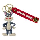Looney Tunes Cartoon Character Shimmering 3d Charm Fashion Keychains  4pc Set 
