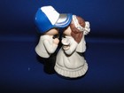 New Detroit Lions Kissing Bride   Groom Wedding Cake Top Figurine With Cap