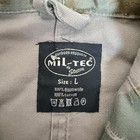 Mil-tec German Military Mens Camo Hooded Bomber Jacket Green Grey Cotton Size L
