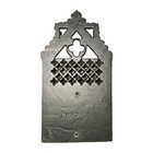 Vintage Iron Art Co   Cast Iron Matchbook Striker And Holder With Hinged Lid