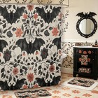 Bats Halloween Decoration Shower Curtain Set Gothic Bath Curtain 72  Wx72 L