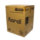 Karat Cfb85w 7 36  Dia X 6 h 85 Oz Paper Food Bucket - White  180 ct  New