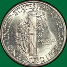 1944-d Mercury Dime Gem Brilliant Uncirculated Gem Bu Coin  46754