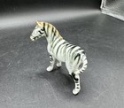 Zebra Figurine Bone China Standing Zoo Animals Wild Animals Hand Painted