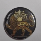 Lot Of 5 Iran Persian Lion Sun Symbol Logo Flag Pin Badge Button