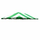 Replacement West Coast Frame Tent Top 20x30 Green Canopy Event Party Open Box