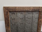 Brown s Mule Tobacco Tin 12  X 12  Plate Hanging Wood Framed Donkey Rustic Decor